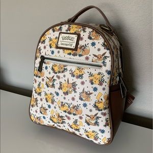 NWT Loungefly Backpack - Pokémon Eevee and Pikachu Bag